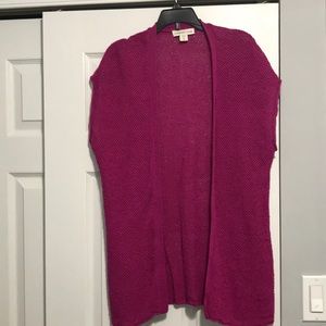 Coldwater Creek Knitted Fuschia Sweater (E2)